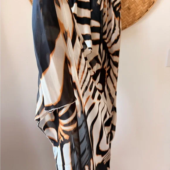 ROBERTO CAVALLI TARGET AUSTRALIA BROWN ANIMAL PRINT MAXI DRESS RESORT-WEAR NWT - Picture 5 of 15